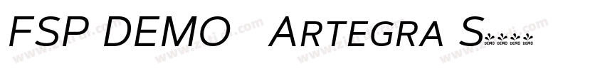 FSP DEMO   Artegra S字体转换